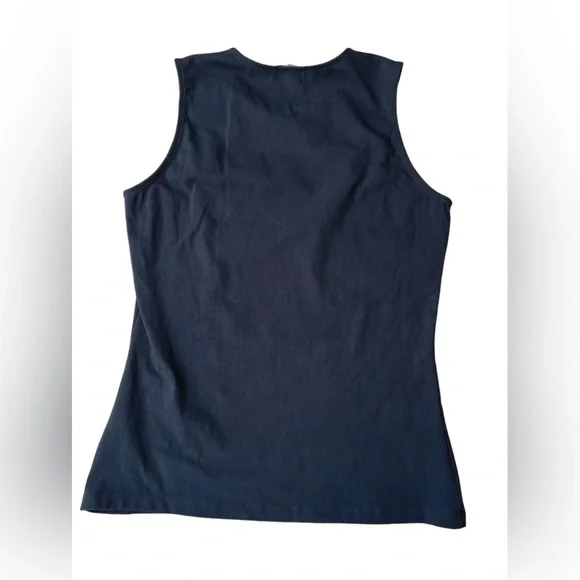 Halogen Black Crew Neck Tank Top - Classic Essential - Size Small - Picture 3 of 10